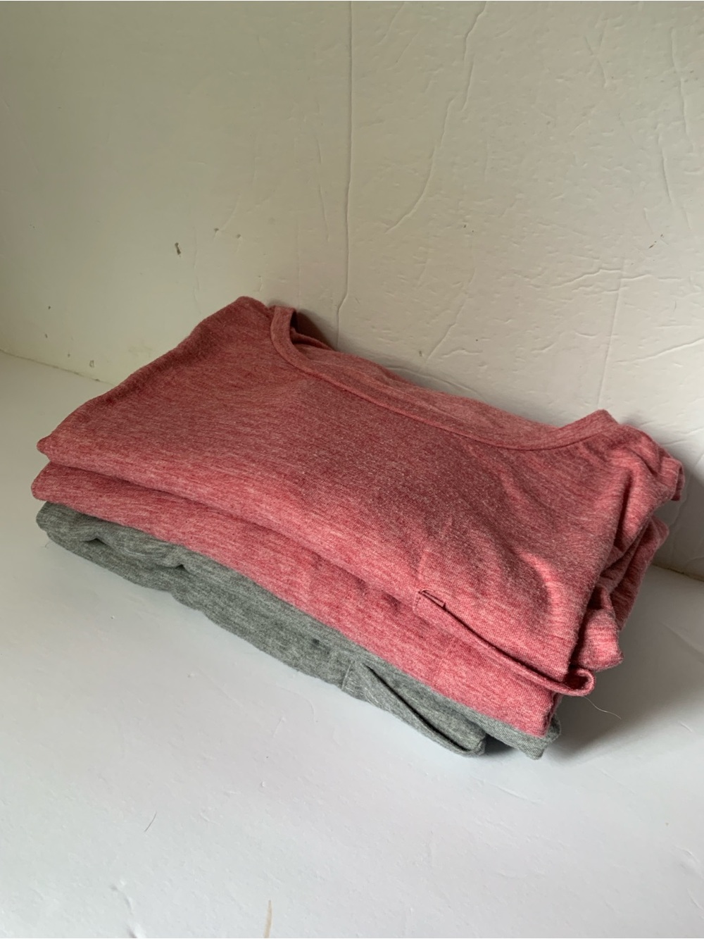 Soft Heathered Pink and Gray T-shirt Bundle 2XL